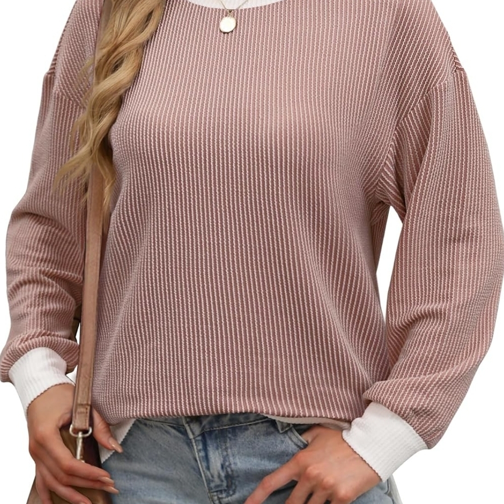 Women's Ribbed Sweater - Picture 3 of 5